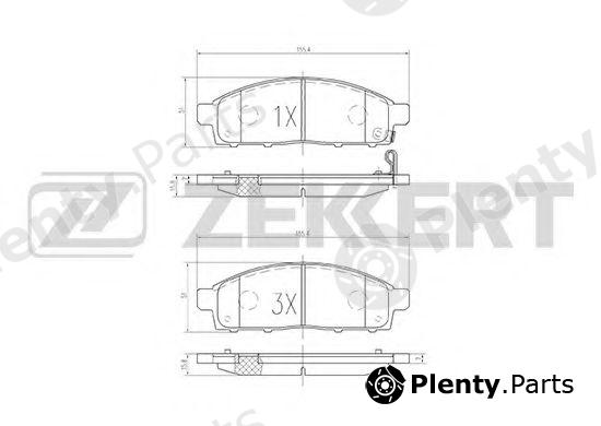  ZEKKERT part BS-2237 (BS2237) Brake Pad Set, disc brake