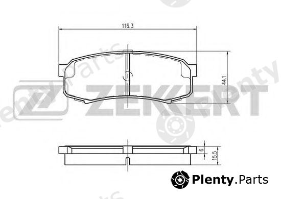  ZEKKERT part BS-2240 (BS2240) Brake Pad Set, disc brake
