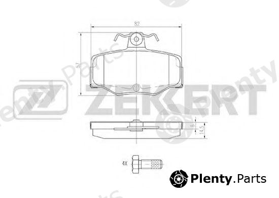  ZEKKERT part BS-2272 (BS2272) Brake Pad Set, disc brake