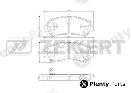  ZEKKERT part BS-2296 (BS2296) Brake Pad Set, disc brake