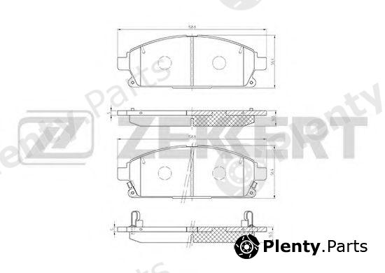  ZEKKERT part BS-2316 (BS2316) Brake Pad Set, disc brake