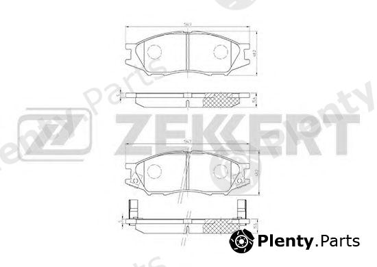  ZEKKERT part BS-2323 (BS2323) Brake Pad Set, disc brake
