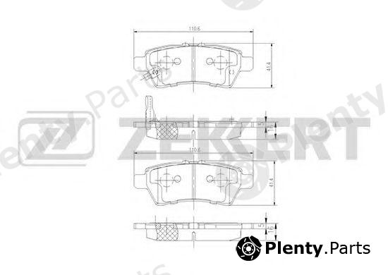  ZEKKERT part BS-2333 (BS2333) Brake Pad Set, disc brake