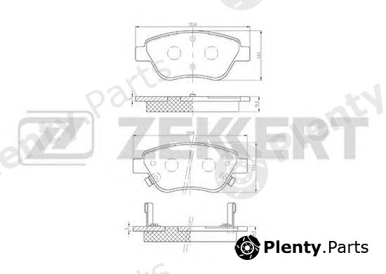  ZEKKERT part BS-2343 (BS2343) Brake Pad Set, disc brake