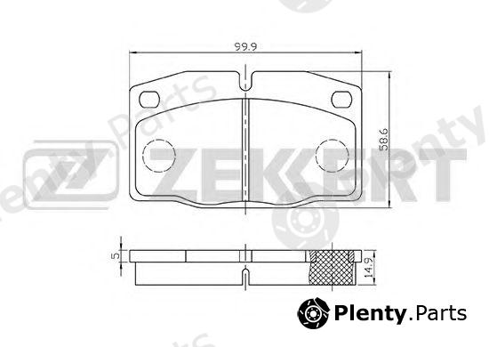  ZEKKERT part BS-2345 (BS2345) Brake Pad Set, disc brake