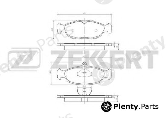  ZEKKERT part BS-2346 (BS2346) Brake Pad Set, disc brake