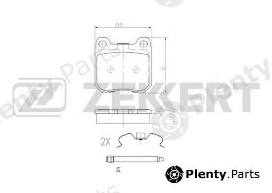  ZEKKERT part BS-2356 (BS2356) Brake Pad Set, disc brake