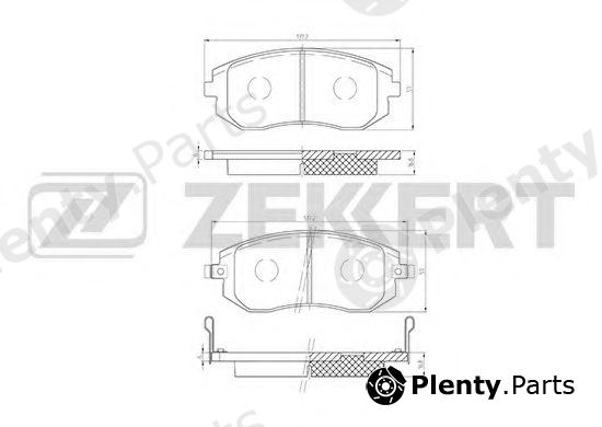  ZEKKERT part BS-2585 (BS2585) Brake Pad Set, disc brake