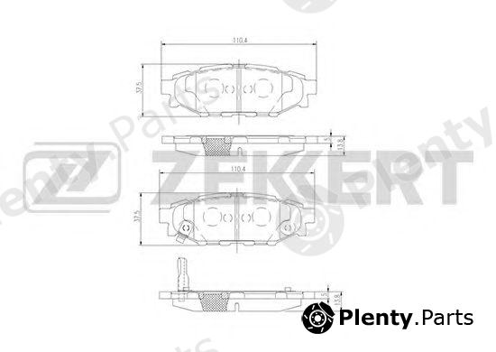  ZEKKERT part BS-2592 (BS2592) Brake Pad Set, disc brake