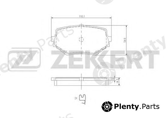  ZEKKERT part BS-2612 (BS2612) Brake Pad Set, disc brake