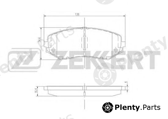  ZEKKERT part BS-2620 (BS2620) Brake Pad Set, disc brake