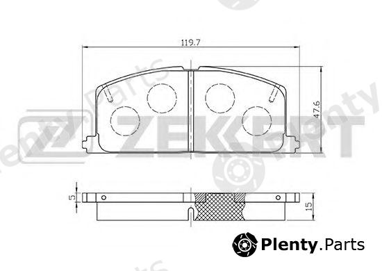  ZEKKERT part BS-2624 (BS2624) Brake Pad Set, disc brake