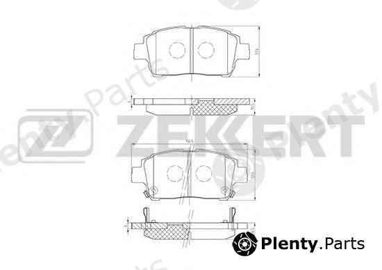 ZEKKERT part BS-2695 (BS2695) Brake Pad Set, disc brake