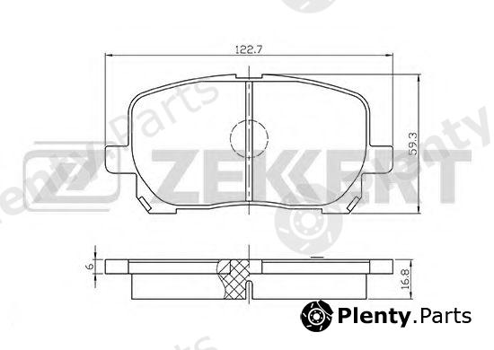  ZEKKERT part BS-2704 (BS2704) Brake Pad Set, disc brake