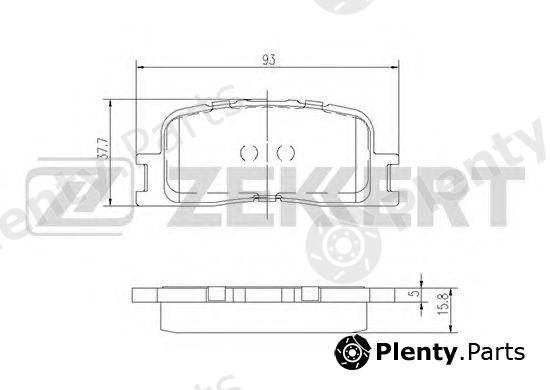  ZEKKERT part BS-2705 (BS2705) Brake Pad Set, disc brake