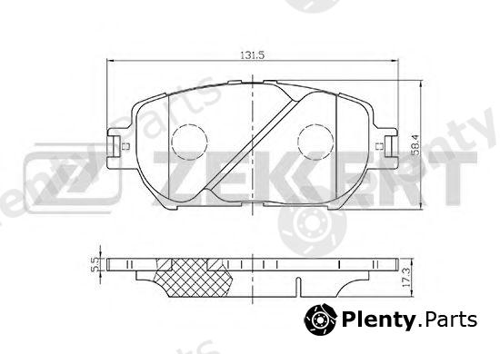 ZEKKERT part BS-2706 (BS2706) Brake Pad Set, disc brake