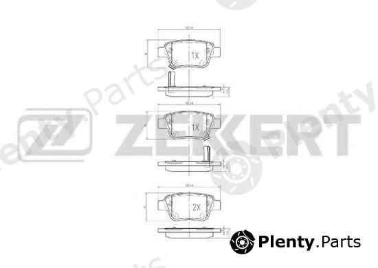  ZEKKERT part BS-2712 (BS2712) Brake Pad Set, disc brake