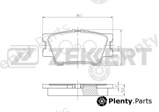  ZEKKERT part BS-2715 (BS2715) Brake Pad Set, disc brake