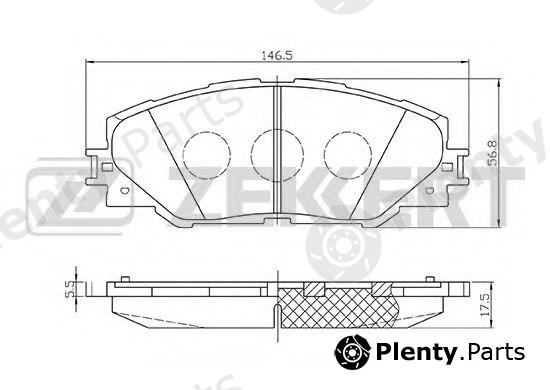  ZEKKERT part BS-2716 (BS2716) Brake Pad Set, disc brake