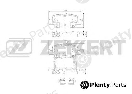  ZEKKERT part BS-2720 (BS2720) Brake Pad Set, disc brake