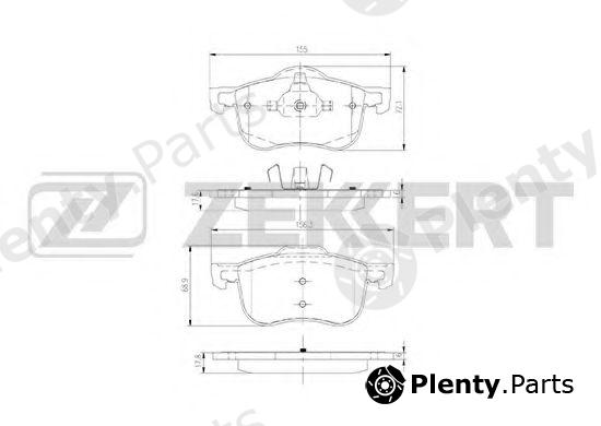  ZEKKERT part BS-2760 (BS2760) Brake Pad Set, disc brake