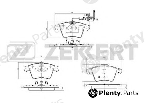  ZEKKERT part BS-2797 (BS2797) Brake Pad Set, disc brake