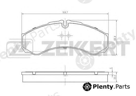  ZEKKERT part BS-2801 (BS2801) Brake Pad Set, disc brake