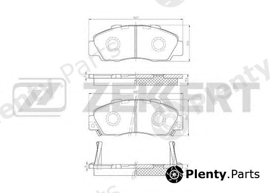  ZEKKERT part BS-2803 (BS2803) Brake Pad Set, disc brake