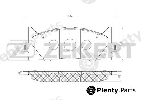  ZEKKERT part BS-2804 (BS2804) Brake Pad Set, disc brake