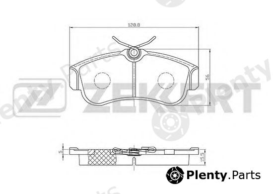  ZEKKERT part BS-2805 (BS2805) Brake Pad Set, disc brake