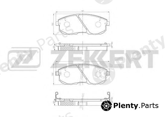  ZEKKERT part BS-2806 (BS2806) Brake Pad Set, disc brake