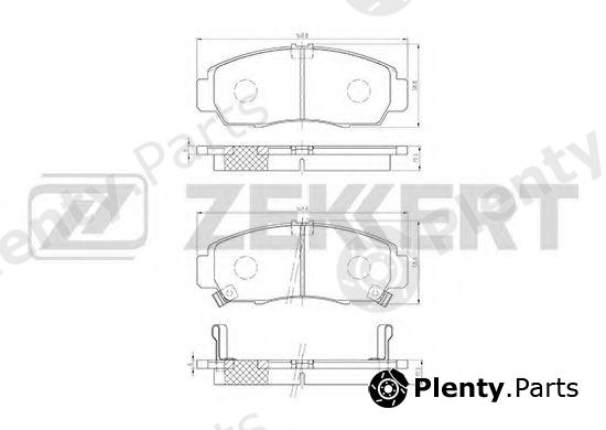  ZEKKERT part BS-2807 (BS2807) Brake Pad Set, disc brake