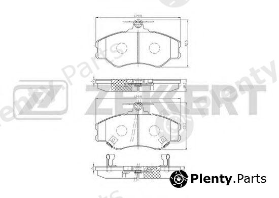  ZEKKERT part BS-2808 (BS2808) Brake Pad Set, disc brake