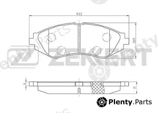  ZEKKERT part BS-2810 (BS2810) Brake Pad Set, disc brake