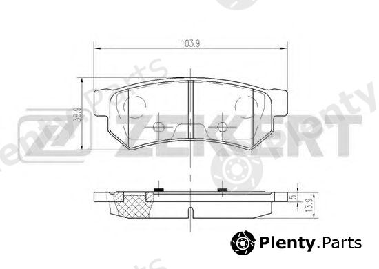  ZEKKERT part BS-2813 (BS2813) Brake Pad Set, disc brake