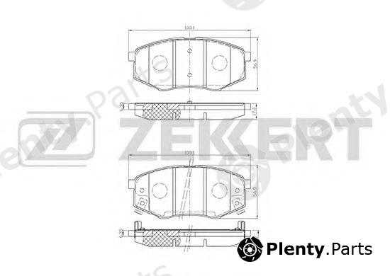  ZEKKERT part BS-2815 (BS2815) Brake Pad Set, disc brake