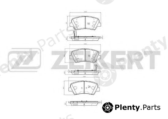  ZEKKERT part BS-2817 (BS2817) Brake Pad Set, disc brake