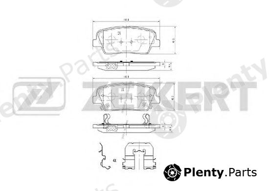  ZEKKERT part BS-2818 (BS2818) Brake Pad Set, disc brake