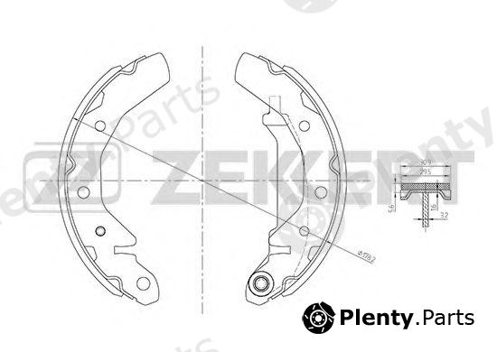  ZEKKERT part BK-4027 (BK4027) Brake Shoe Set
