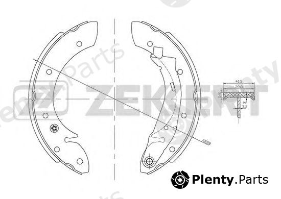  ZEKKERT part BK-4069 (BK4069) Brake Shoe Set