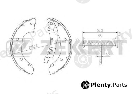  ZEKKERT part BK-4073 (BK4073) Brake Shoe Set