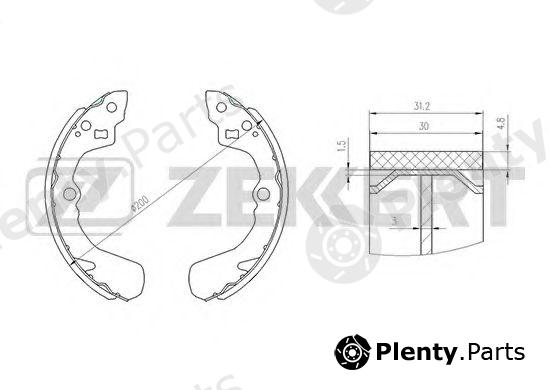  ZEKKERT part BK-4090 (BK4090) Brake Shoe Set