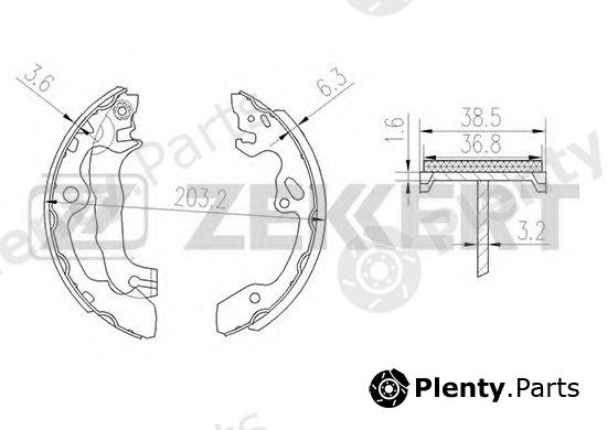  ZEKKERT part BK-4188 (BK4188) Brake Shoe Set