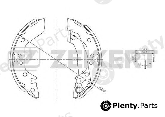  ZEKKERT part BK-4219 (BK4219) Brake Shoe Set
