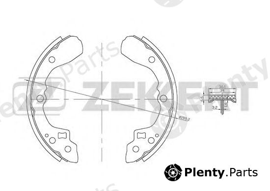  ZEKKERT part BK-4250 (BK4250) Brake Shoe Set