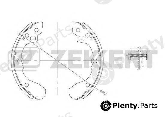  ZEKKERT part BK-4251 (BK4251) Brake Shoe Set
