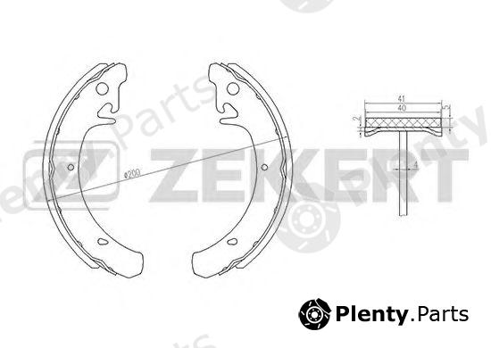  ZEKKERT part BK-4261 (BK4261) Brake Shoe Set
