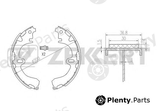  ZEKKERT part BK-4421 (BK4421) Brake Shoe Set