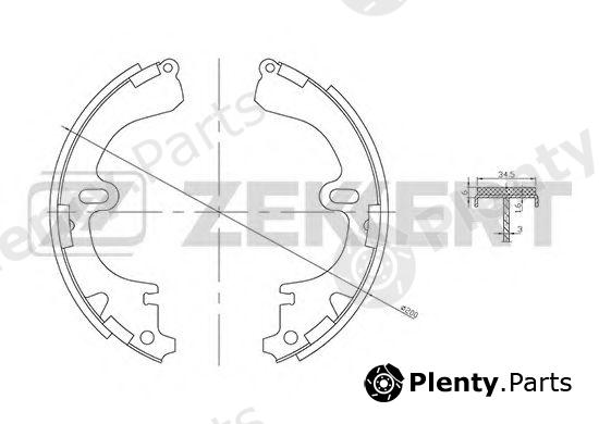  ZEKKERT part BK-4457 (BK4457) Brake Shoe Set