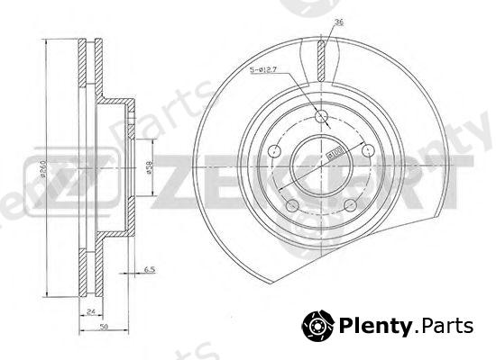  ZEKKERT part BS5504 Brake Disc